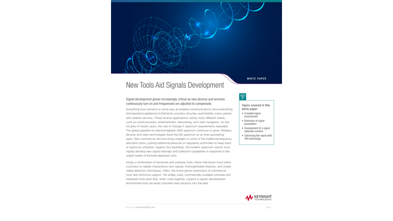 Vector Signal Analyzer (VSA) for Signal Development